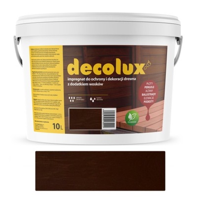 DECOLUX IMPREGNAT DO DREWNA WOSK 10L PALISANDER