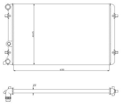 Радиатор audi a3 8l , 00 - 03 1j0121253ab фото №1
