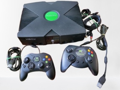 Konsola Xbox Classic, 2 Pady, Okablowanie - Stan BDB
