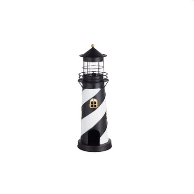 Dekoria Lampion Lighthouse 46cm czarna