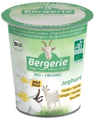 Kozi jogurt o smaku waniliowym bio 125 g bergerie