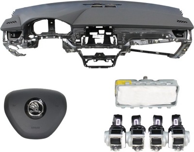 Приборная панель консоль подушка безопасности ремни skoda kamiq фото №1