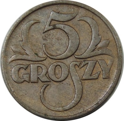 5 GROSZY 1928 - STAN (3+) - SP866