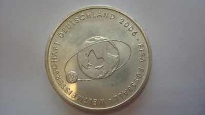 10 Euro Niemcy 2004 Fifa srebro