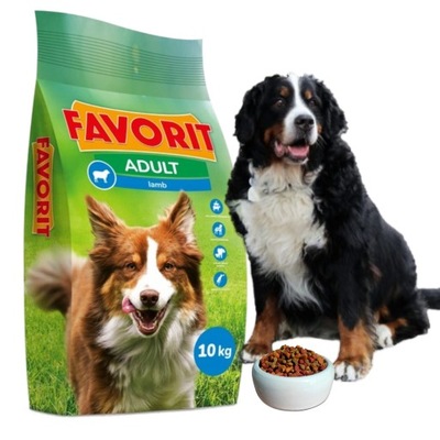 FAVORIT JAGNIĘCINA - karma dla psów dorosłych 10kg