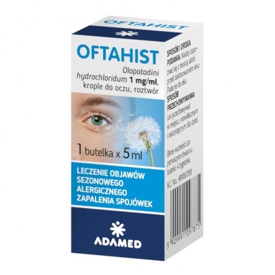 Oftahist, 1mg/ml, krople do oczu, 5 ml