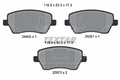 КОЛОДКИ ГАЛЬМІВНІ NISSAN ПЕРЕД MICRA/NOTE 1,2/1,5 DCI 10- 2440301