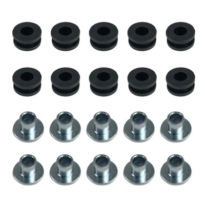 10pcs/lot Motorcycle Rubber Grommets Bolt 6mm