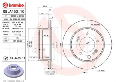 DISC BRAKE REAR UV KIA SORENTO 02-  