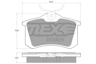 TOMEX BRAKES КОЛОДКИ ТОРМОЗНЫЕ VW PASSAT 85-96 ЗАД