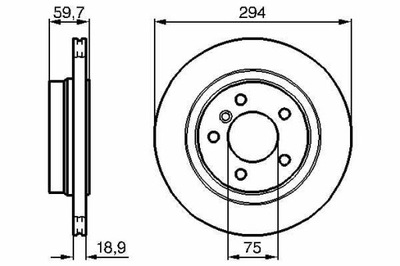 DISKU HAMULC. BMW 3 E46 98-05 GAL. 