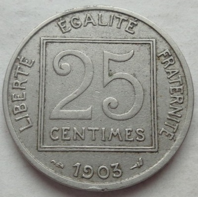 FRANCJA - 25 Centimes - 1903
