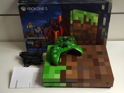 XBOX One S Minecraft Limited Edition + Pad Minecraft Creeper