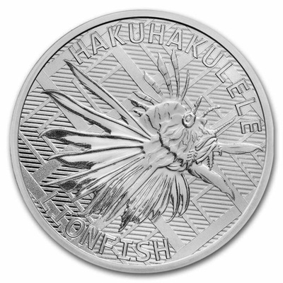 1 oz 2022 Lionfish srebrna moneta