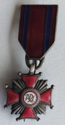 Krzyż Zasługi srebrny miniatura PRL