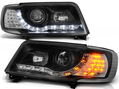Лампы перед audi 100 c4 90-94 black led светодиодный фото №1