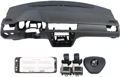 Панель приладів консоль подушка безпеки ремені skoda rapid фото №1