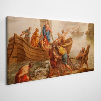 Drukowany Obraz Canvas Jezus Rybacy Apostołowie