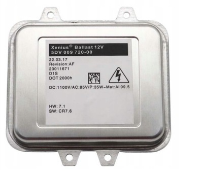 Перетворювач alf ксенон opel insignia astra 5dv009720-00 фото №1