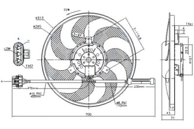 Nissens вентилятор радиатора opel vectra b 2.0d/2. фото №1