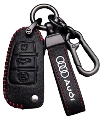 NEW CONDITION LEATHER AUDI KEYRING KEYRING SMYCZ BRACING FOR KEYS  