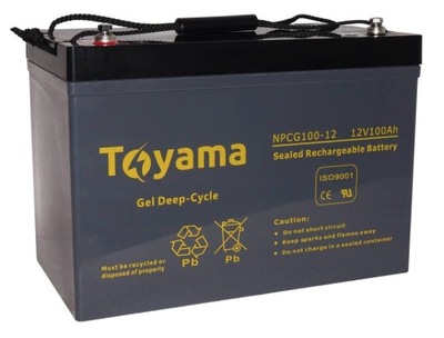 Akumulator żelowy Toyama NPCG 100 12V 100Ah GEL Deep Cycle