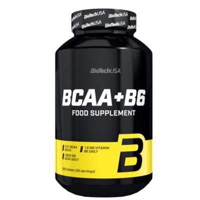 BioTech USA BCAA + B6 aminokwasy 200 tabletek