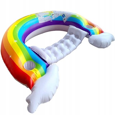 Leżak basenowy Rainbow Float z 2uchwytami na kubki