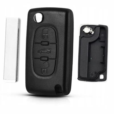 Корпус ключа pilot peugeot 207 307 308 407 607 фото №1