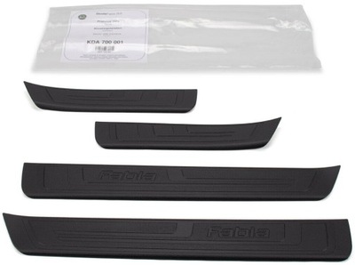 Накладки пороговые накладки skoda fabia 2 ii оригинал фото №1