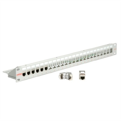 Patch panel STP ramka do FTP Cat.5,6,6a 24 porty