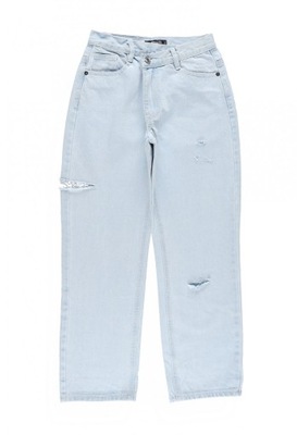 MISSGUIDED SPODNIE JEANS PRZETARCIA 18Z XXJ__XXS