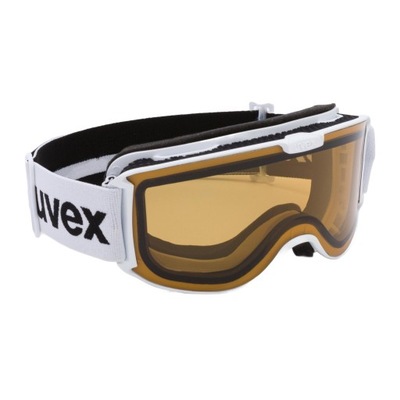 Gogle narciarskie UVEX white mat/polavision brown/clear 55/0/444/1030