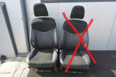 Сиденье правый перед полукожа чёрные toyota prius plus + комплект eu фото №1