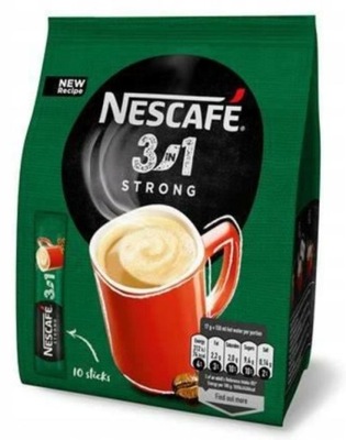 NESCAFE kawa rozpuszczalna 3w1 Strong 10x17g