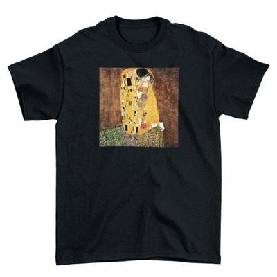 Koszulka z naszywką Pocałunek Gustav Klimt r:S