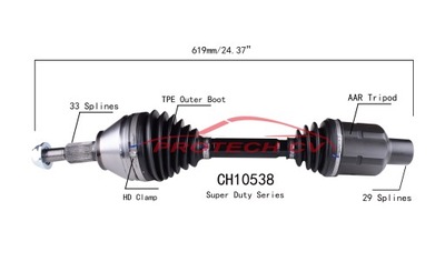 SEMI-EJE PARTE DELANTERA IZQUIERDA DERECHA RAM 1500 2012-2018 4WD  