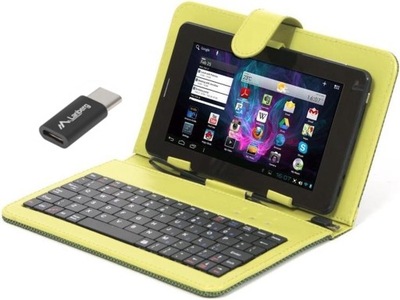 Etui do tabletu 7'' z klawiatura + micro-USB-USB-C