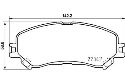 BREMBO ZAPATAS DE FRENADO PARTE DELANTERA SIN ANEXOS ZE SRUBAMI PROWADZACYMI  