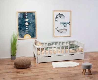 Łóżko Basic Z-Drewutni 180 x 90 z drewna bukowego