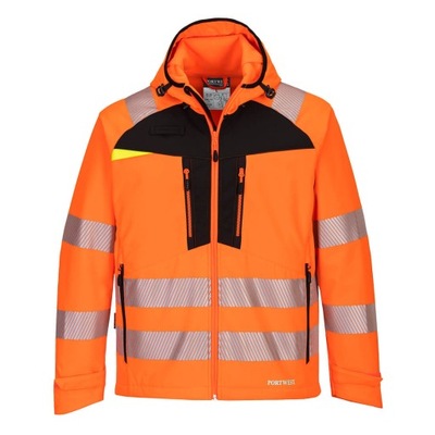 КУРТКА DX4 HI-VIS SOFTSHELL ПРЕДУПРЕЖДАЮЩИЙ (3L) PORTWEST [DX475]