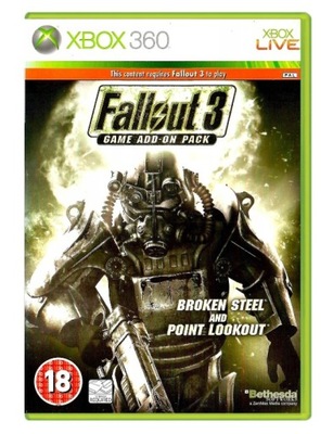 Dodatki Broken Steel i Point Lookout do gry Fallout 3 na konsolę Xbox 360