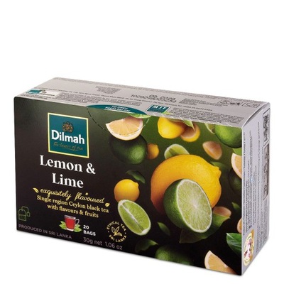 Dilmah Lemon Lime Ex20 herbata z zawieszką