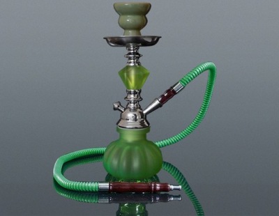 FAJKA WODNA SHISHA 28CM WĄŻ 100cm ZIELONA