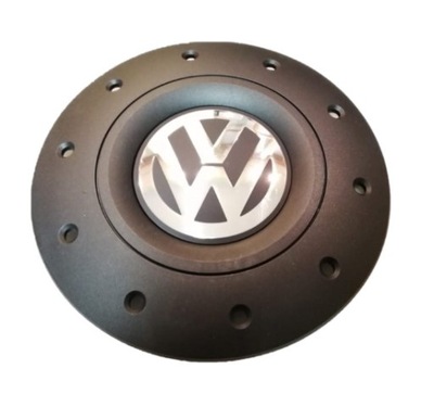 WHEEL COVER VW ON DISCS STEEL TRANSPORTER AMAROK BLACK  