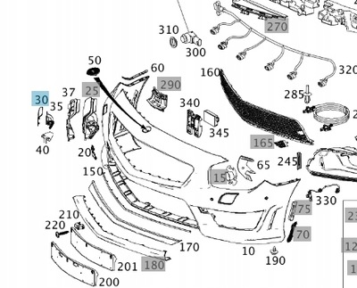 Оригинальная защита форсунка spr. ref. правая mercedes sl фото №1