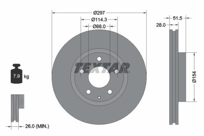 2X ДИСК ТОРМОЗНОЙ MAZDA ПЕРЕД 6/CX-5 2,0-2,5 11-19 92257405