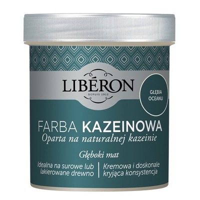 Liberon farba do mebli na naturalnej kazeinie Głębia Oceanu 0,5L