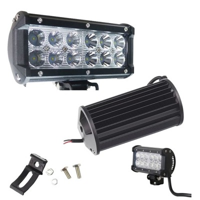 PANEL FARO EN FUNCIONAMIENTO DIODO LUMINOSO DIODO LUMINOSO LED X12 36W 12V 24V 16,5CM DIODO LUMINOSO DIODO LUMINOSO LED BAR 1920LM OFF-ROAD  