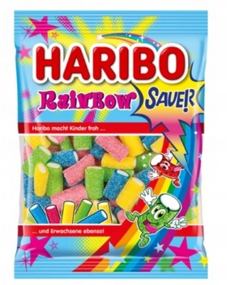 Haribo Rainbow żelki Owocowe Kwaśne 160g